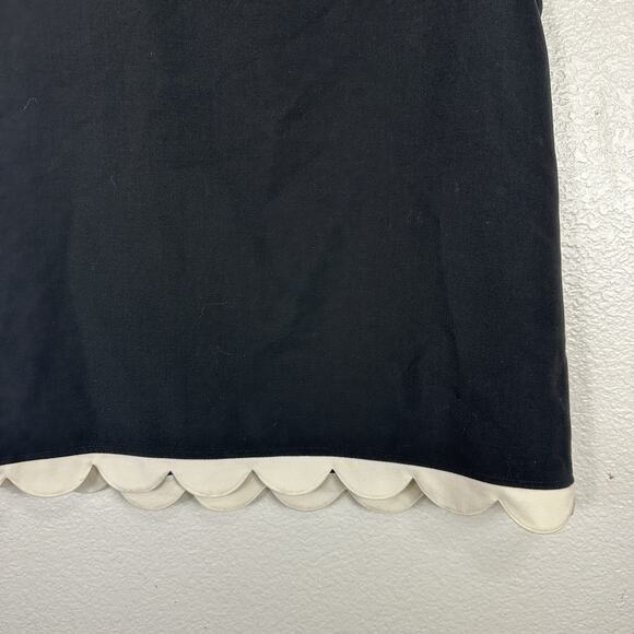 Victoria Beckham Target Women Medium Black Sleevless White Scallop Trim Chic - Picture 8 of 13